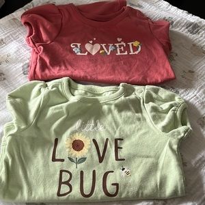 Girls 6-9mo granimals onesies